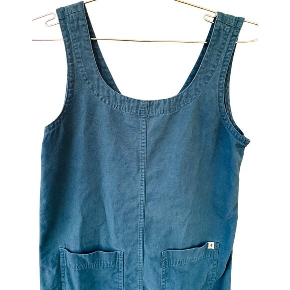 Cotopaxi Mercado Camp Shift  Dress Small 100% Organic Cotton Canvas Blue - Picture 3 of 9